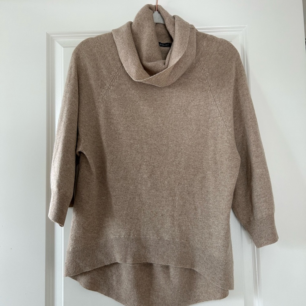 Cowlneck Cashmere Blend Sweater
